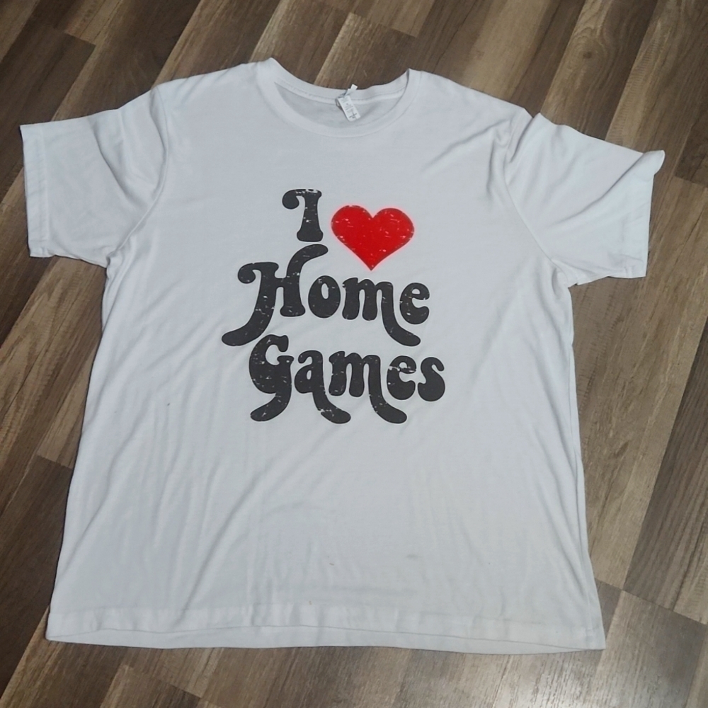 I Love Home Games White Size XL T Shirt Baseball Mom Baseball Season